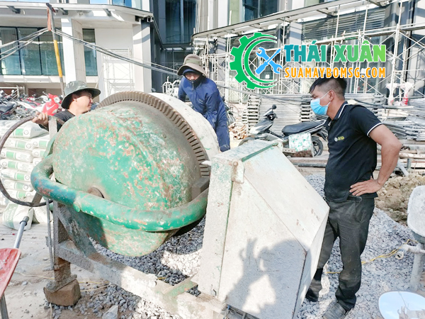 Sửa motor cối trộn bê tông Bình Dương
