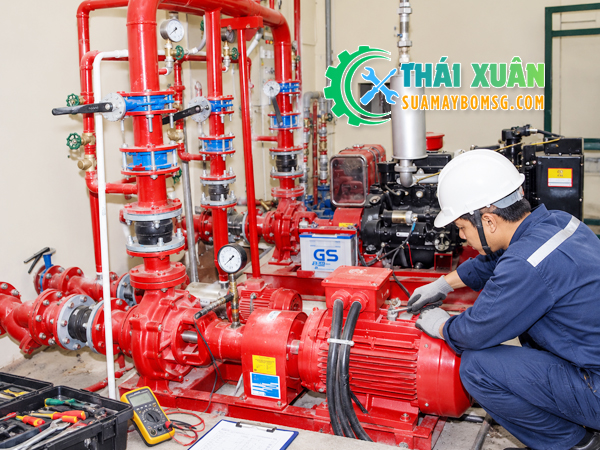 Dịch vụ sửa máy bơm chữa cháy Bình Thạnh uy tín chuyên nghiệp - Cơ Điện Thái Xuân