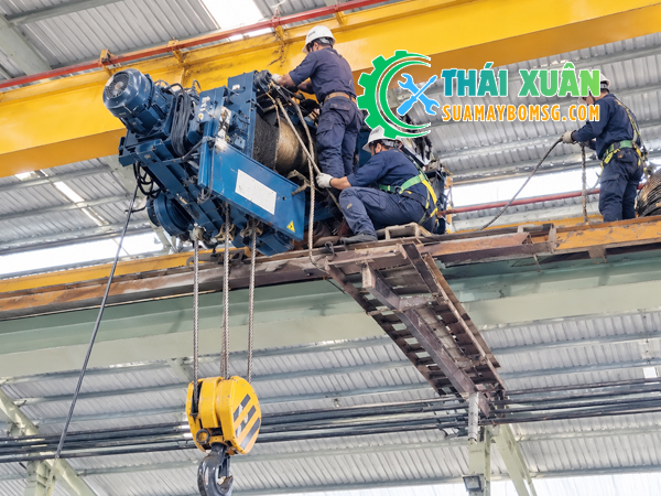 Dịch vụ thay cáp cầu trục tại TPHCM Bình Dương Đồng Nai uy tín - Cơ Điện Thái Xuân