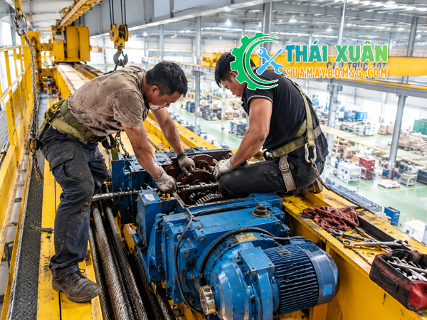 Thợ sửa cầu trục KCN Nhơn Trạch Đồng Nai uy tín chuyên nghiệp - Cơ Điện Thái Xuân